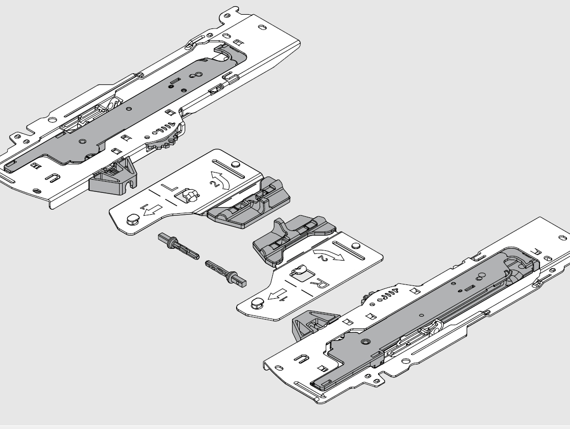 TANDEMBOX ANTARO Tartozék: TIP-ON BLUMOTION készlet