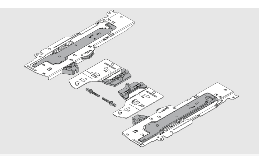 TANDEMBOX ANTARO Tartozék: TIP-ON BLUMOTION készlet