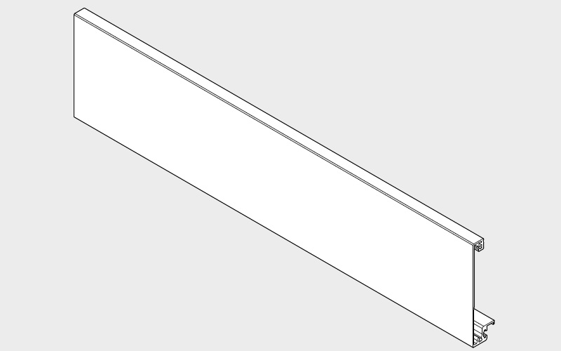 MERIVOBOX Rendszer: Standard Belső fiókhoz előlap  szál 1042 mm (ZV4.1042M)