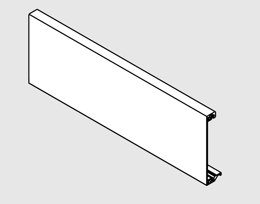 TANDEMBOX ANTARO Rendszer: Belső fiókhoz előlap  szál 1036 mm (Z31L1036A)