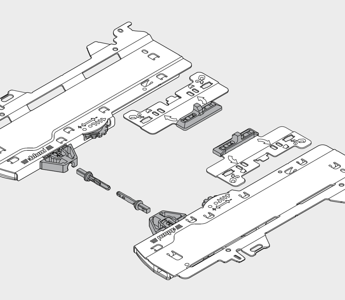 MERIVOBOX Tartozék: TIP-ON BLUMOTION készlet