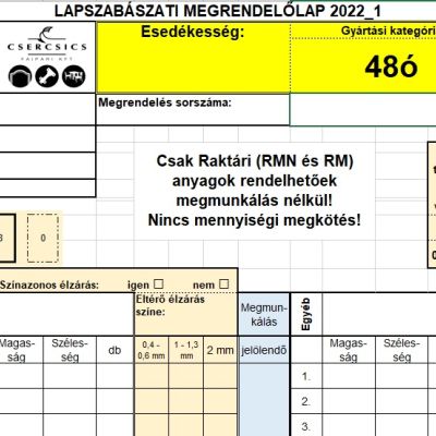 Lapszabászati megrendelőlap 48ó